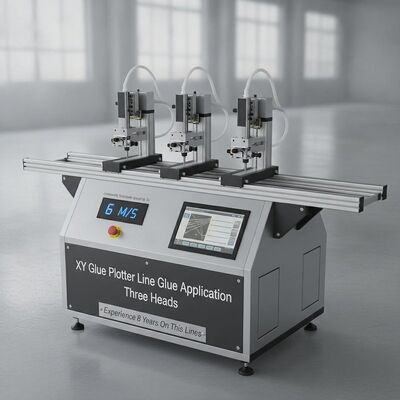 XY Glue Plotter CNC Gluing Machine z ciągłą wybieraną prędkością do 6 M/S Trzy głowice i czas pracy 24h
