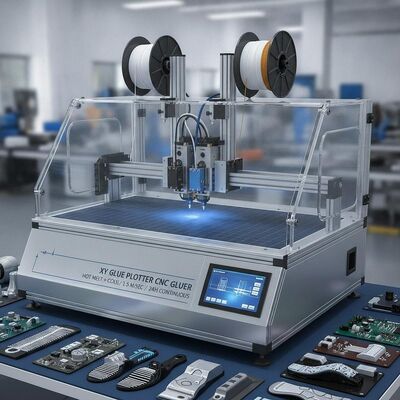 XY Glue Plotter CNC Gluer z gorącym topieniem i zimnym klejem w jednej operacji Max.1.5 M / s. Prędkość i czas pracy 24h